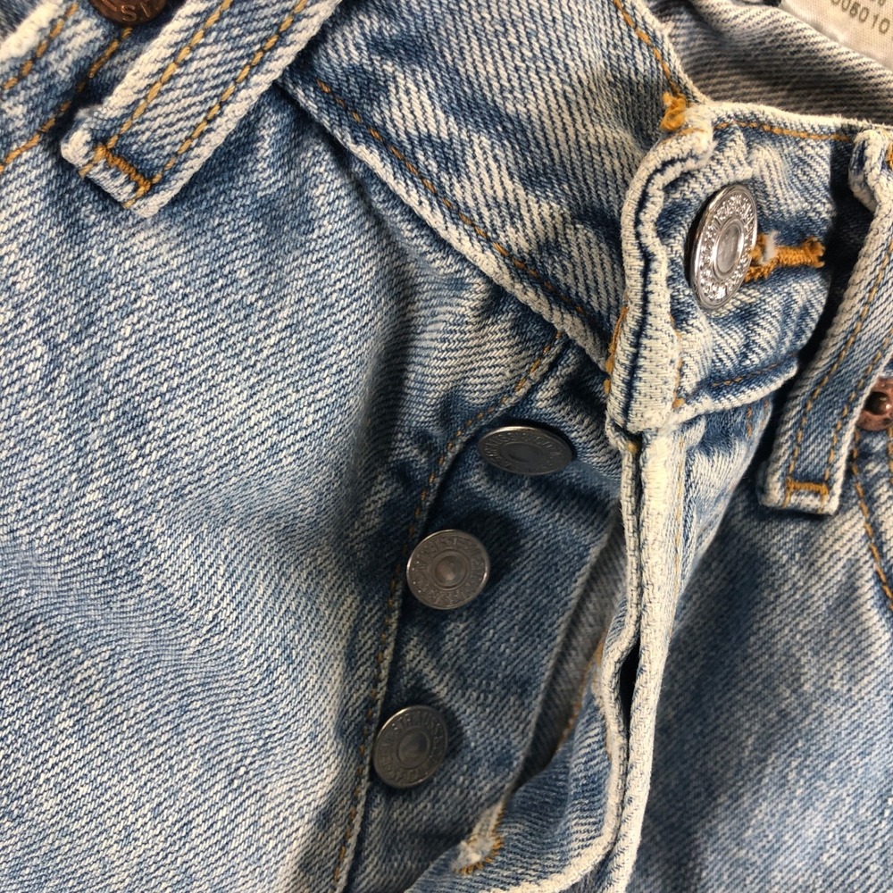 Vintage Levis Jeans Mens 31x32 Blue 501 Straight Leg Y2K Light Wash Classic 2006 - Picture 5 of 13